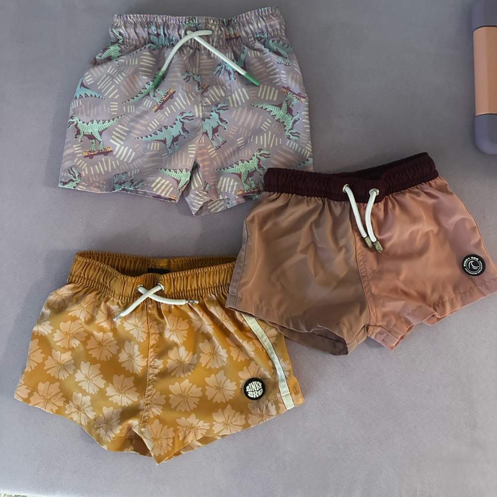 Toddler boy swimming trunks binkybro cat and Jack